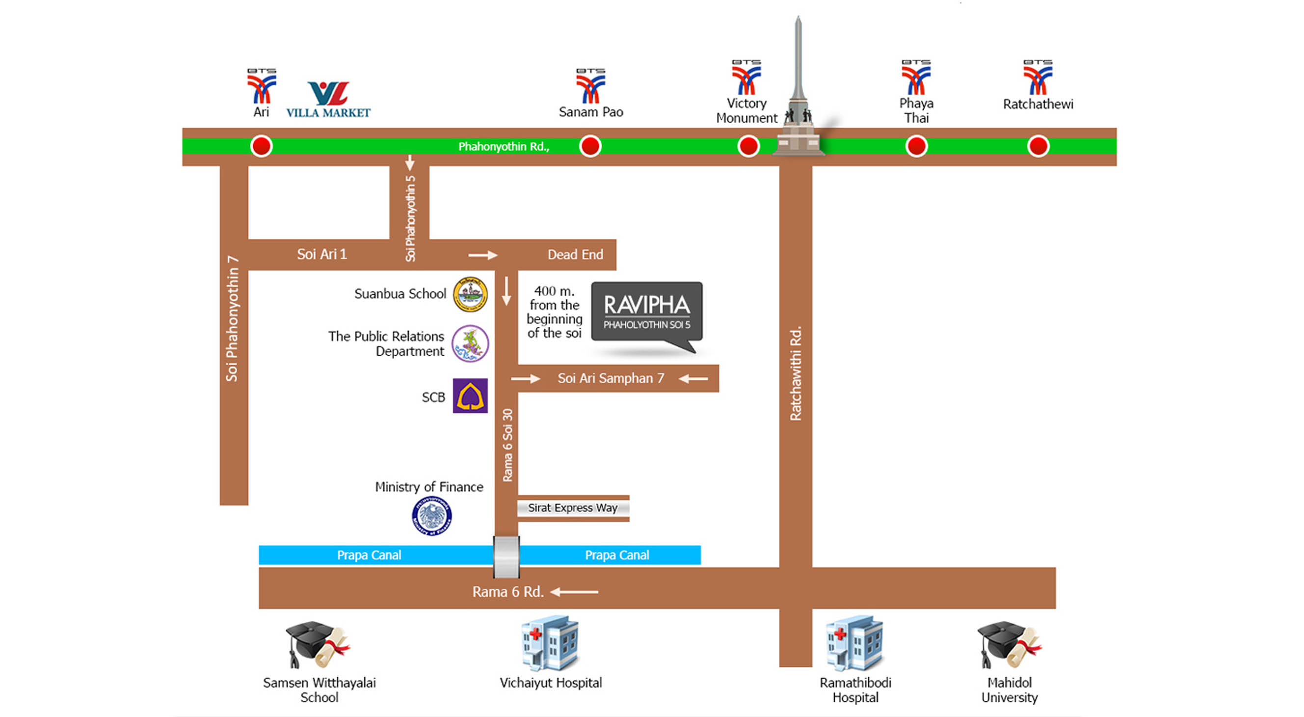 Ravipha Phahonyothin Map